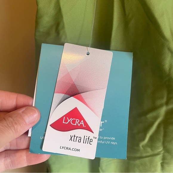 Coolibar NORTH BAY VILLAGE KNOT COVER-UP EARTH DAY GREEN Size Large - Picture 5 of 9